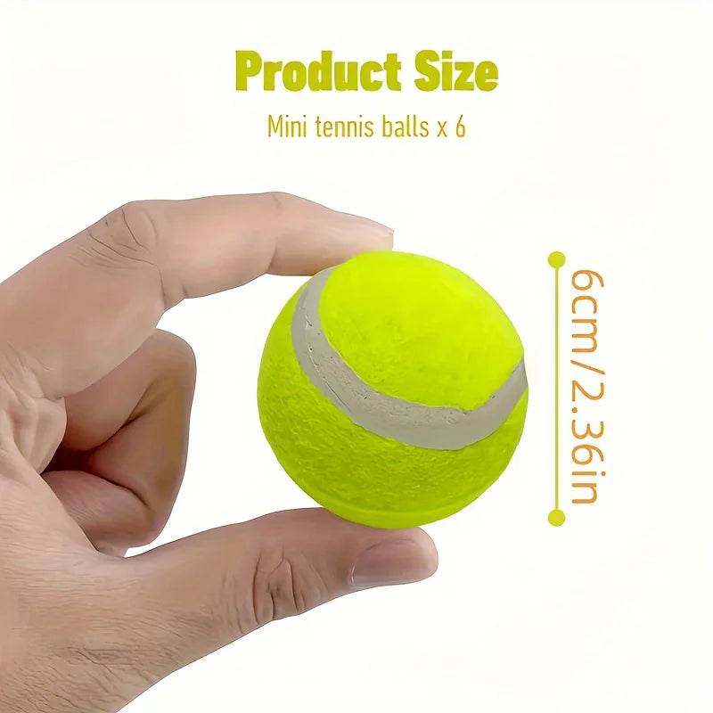 6 Stück interaktive Hundetennisbälle