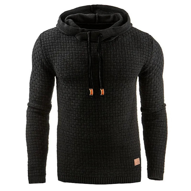 Einfarbiger, lässiger Kapuzenpullover