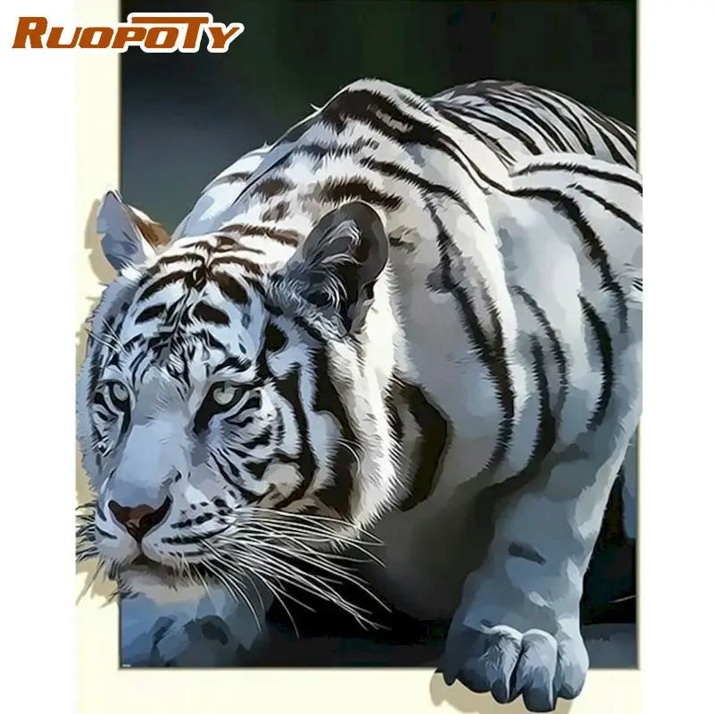 DIY Malen nach Zahlen Tiger