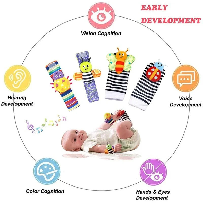 0 ~ 24 Monate Baby Rasseln Weiche Plüsch Spielzeug