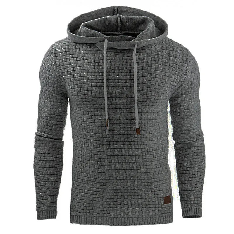 Einfarbiger, lässiger Kapuzenpullover