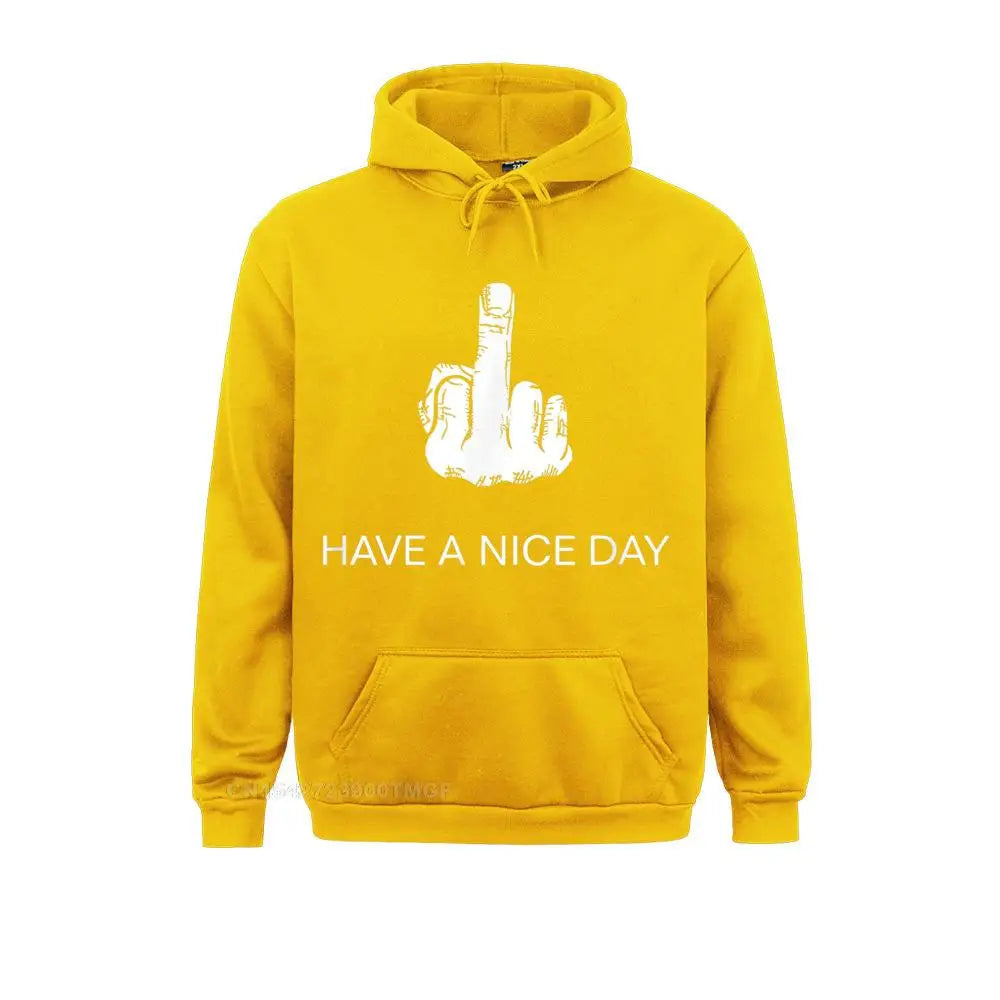 „Have A Nice Day“-Mittelfinger Lustige Hoodie