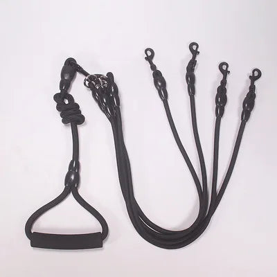 Hundeleine aus Nylonseil, doppelt, zweiköpfig