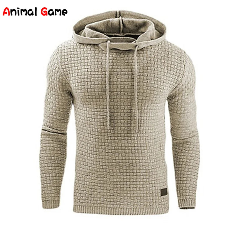 Einfarbiger, lässiger Kapuzenpullover