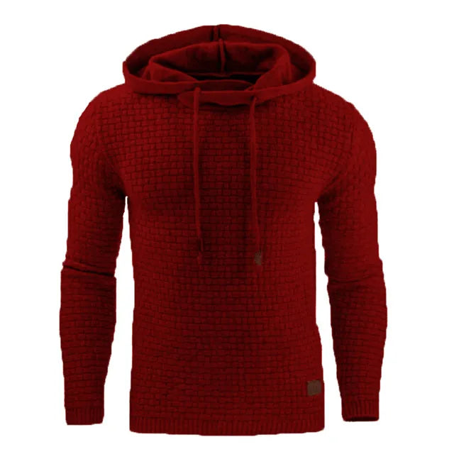 Einfarbiger, lässiger Kapuzenpullover