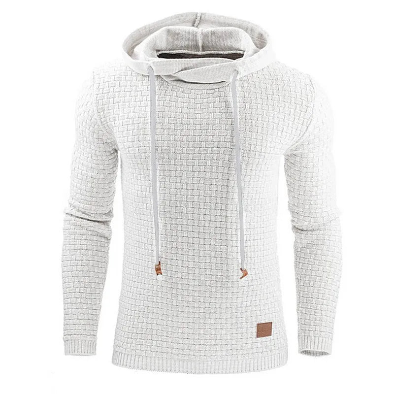 Einfarbiger, lässiger Kapuzenpullover
