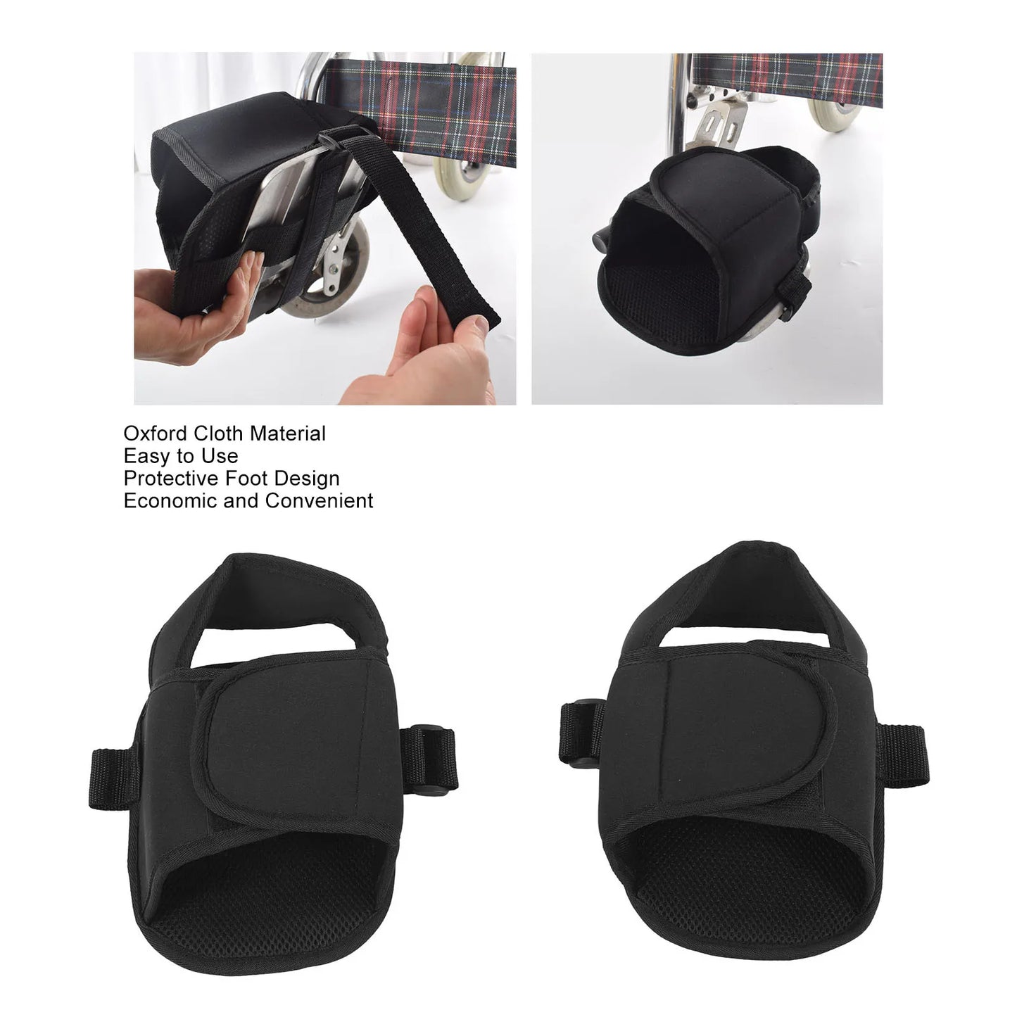 Schuhhalter für Rollstühle