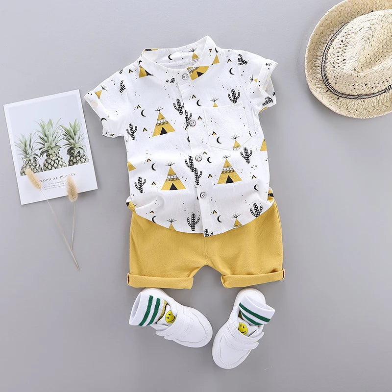 Babykleidung Pyramid Sommer Kurzarm-Shirt-Set