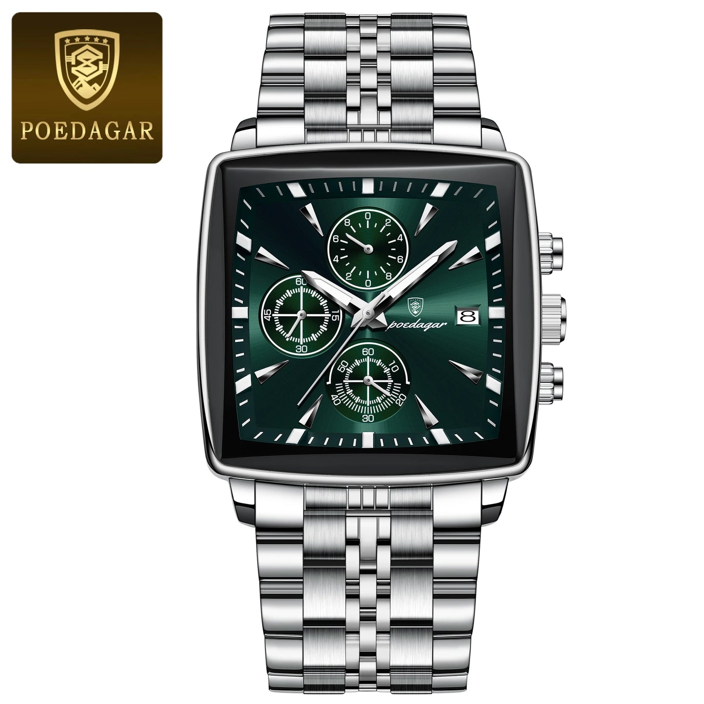 Herrenuhr Leuchtend Wasserdicht Chronograph