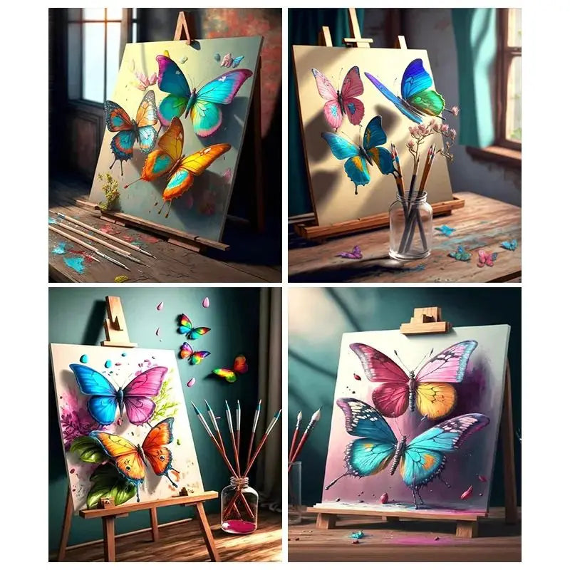 DIY Malen nach Zahlen Schmetterling