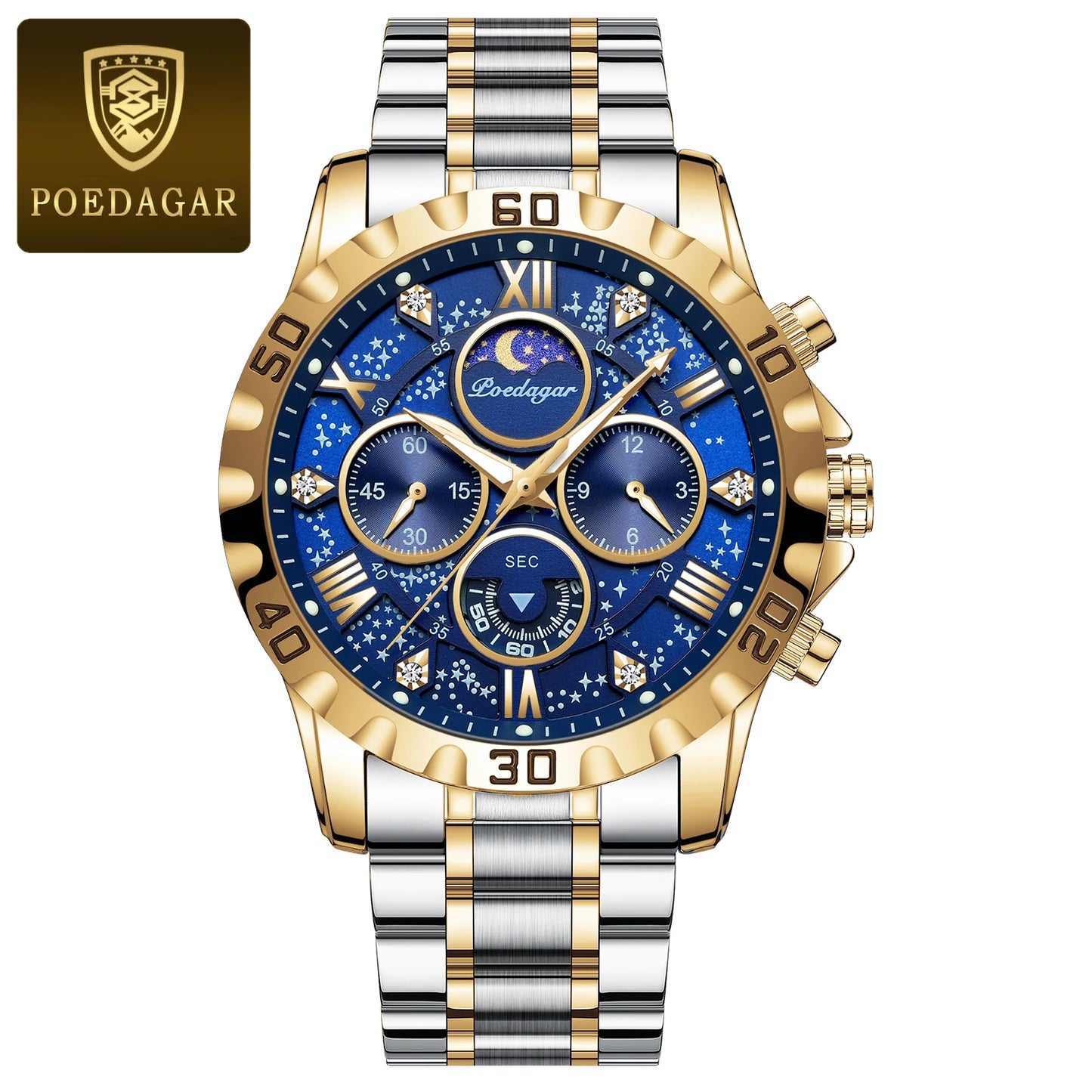 Hochwertige Militär Herrenuhr Chronograph Wasserdicht