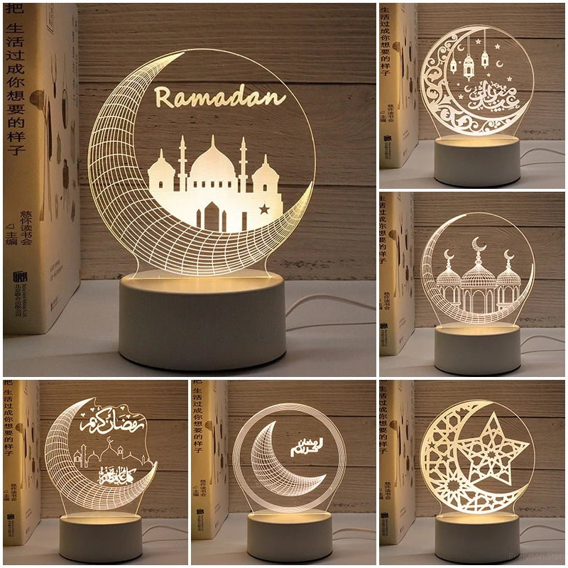 3D-LED-Lampe Ramadan Dekoration