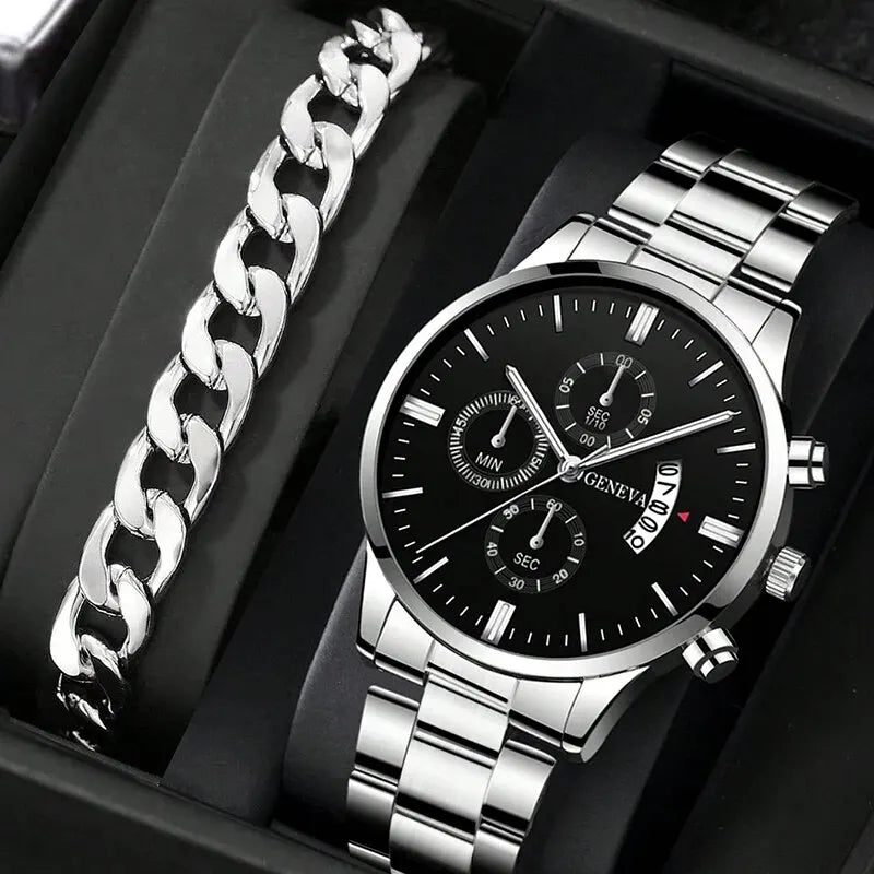 Männer Edelstahl Uhr Luxus