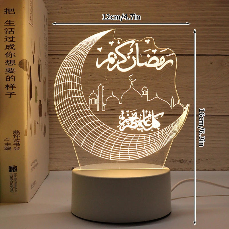 3D-LED-Lampe Ramadan Dekoration