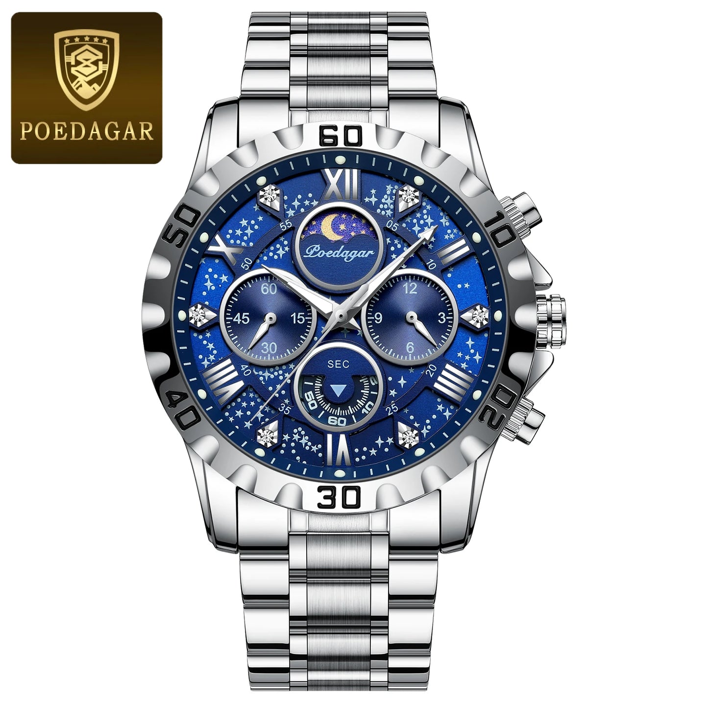 Hochwertige Militär Herrenuhr Chronograph Wasserdicht