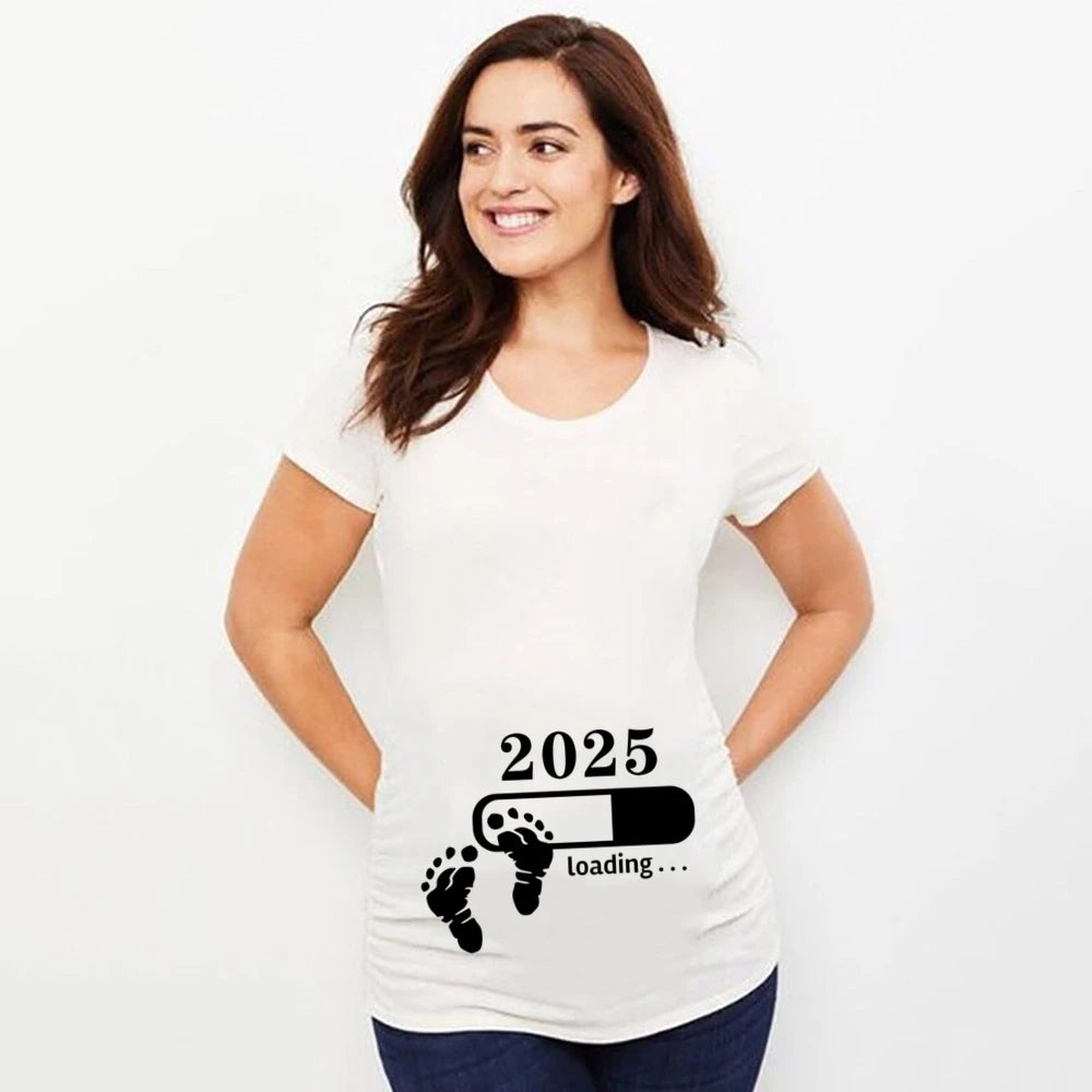 Mutterschaft Kurzarm T-Shirts
