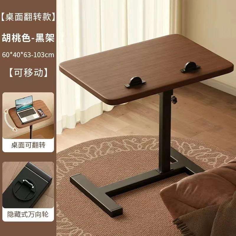 Klappbarer Sofa-Beistelltisch mit Rädern