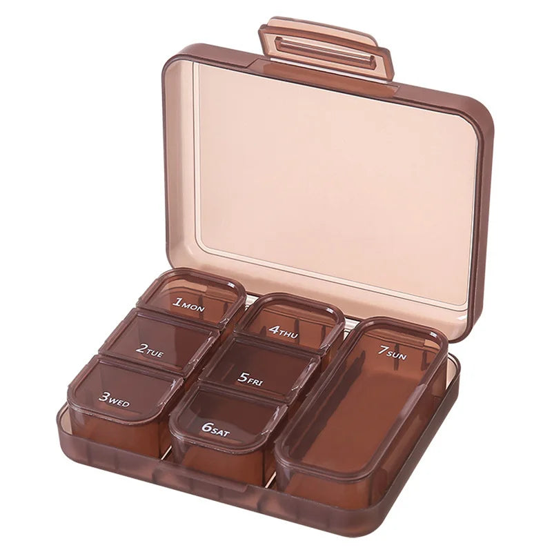 1 Set Pillendose, 7 Tage Organizer, 21 Fächer