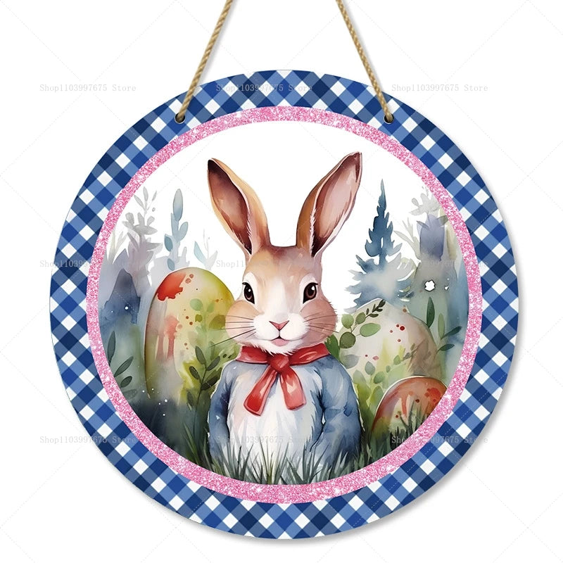 Rustikales Ostern-Holzschild