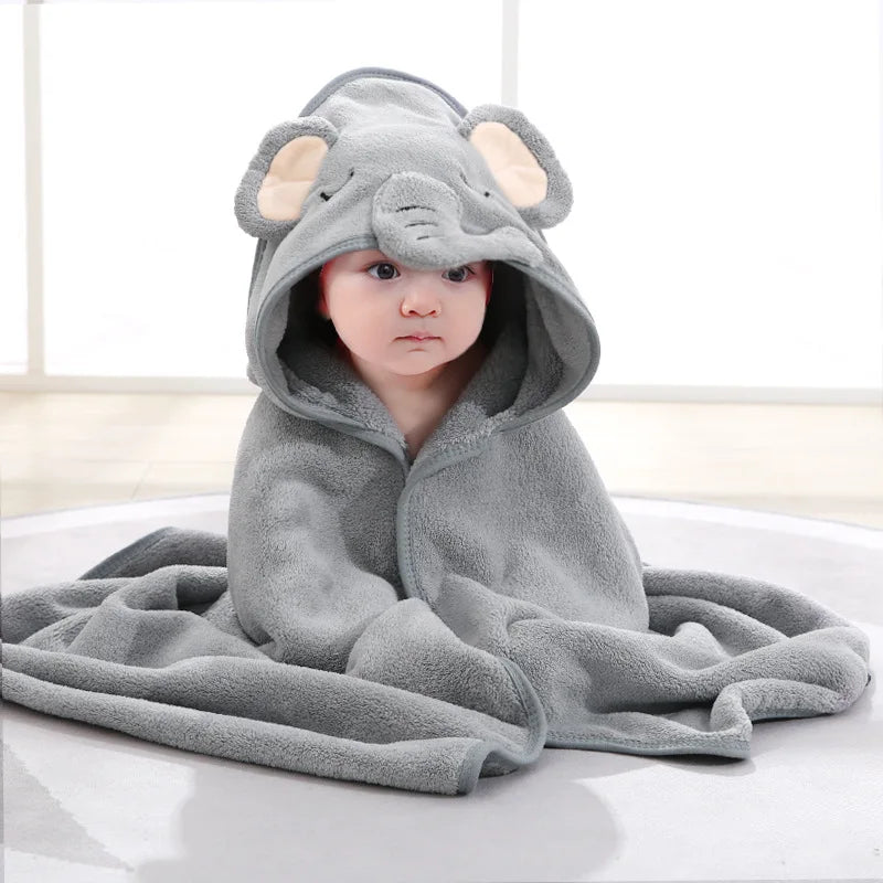 Unisex Baby Bademantel Flanell