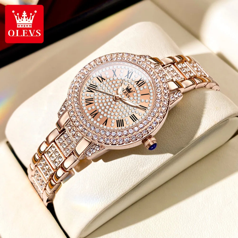 Quarz-Armbanduhr für Frauen