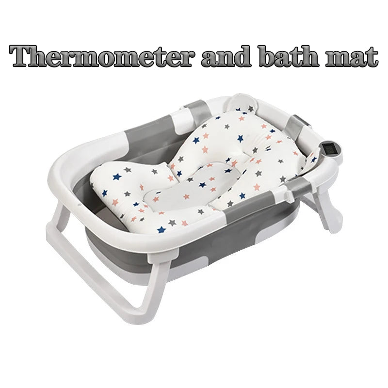 Silikon-Babybadewanne mit Echtzeittemperatur