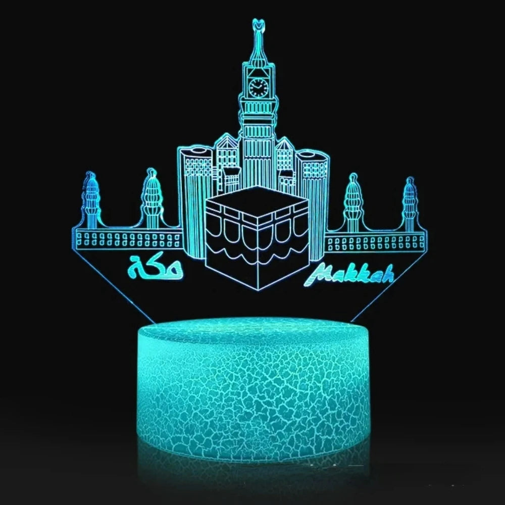 Islamische Zitadelle 3D-LED-Nachtlichtlampe