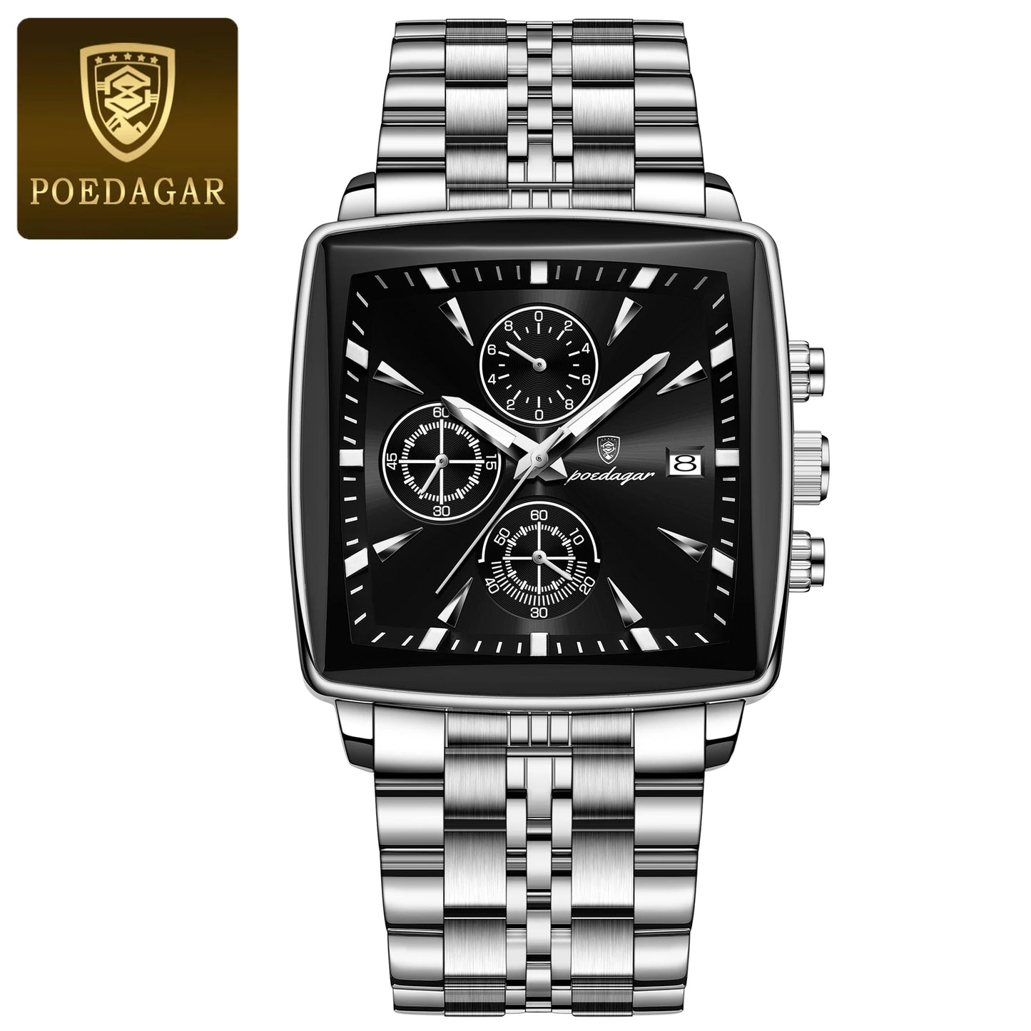 Herrenuhr Leuchtend Wasserdicht Chronograph