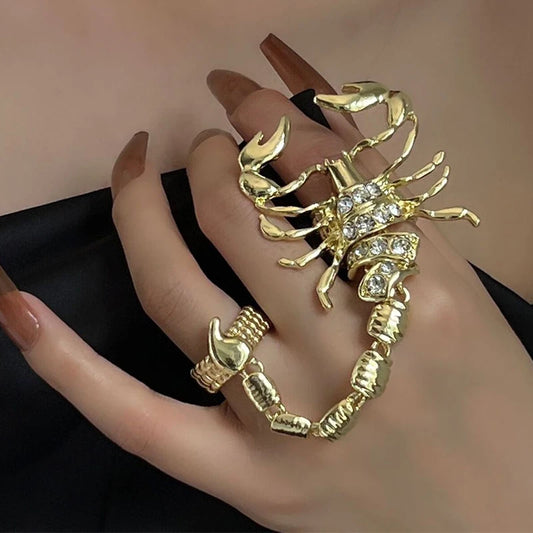 Punk Luxus Skorpion Ring