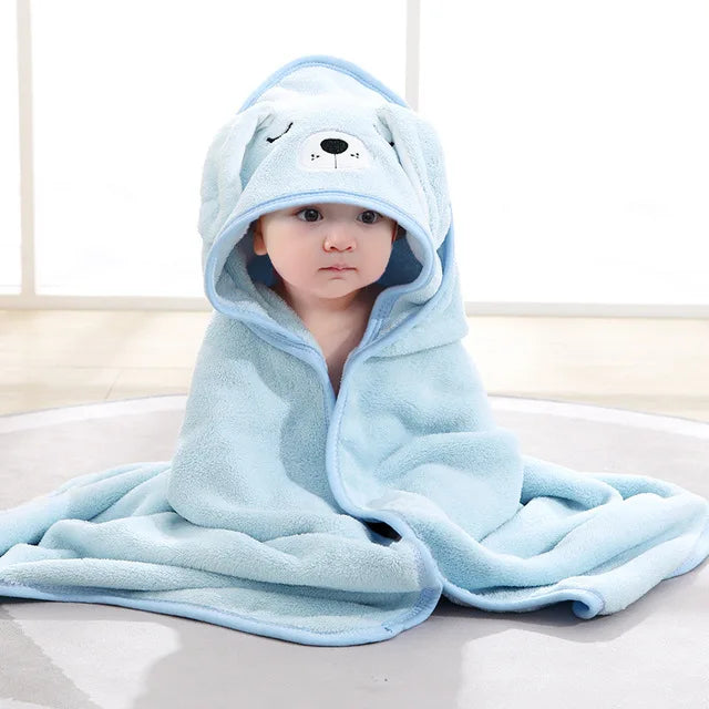 0-3 Jahre Unisex Baby Bademantel Flanell