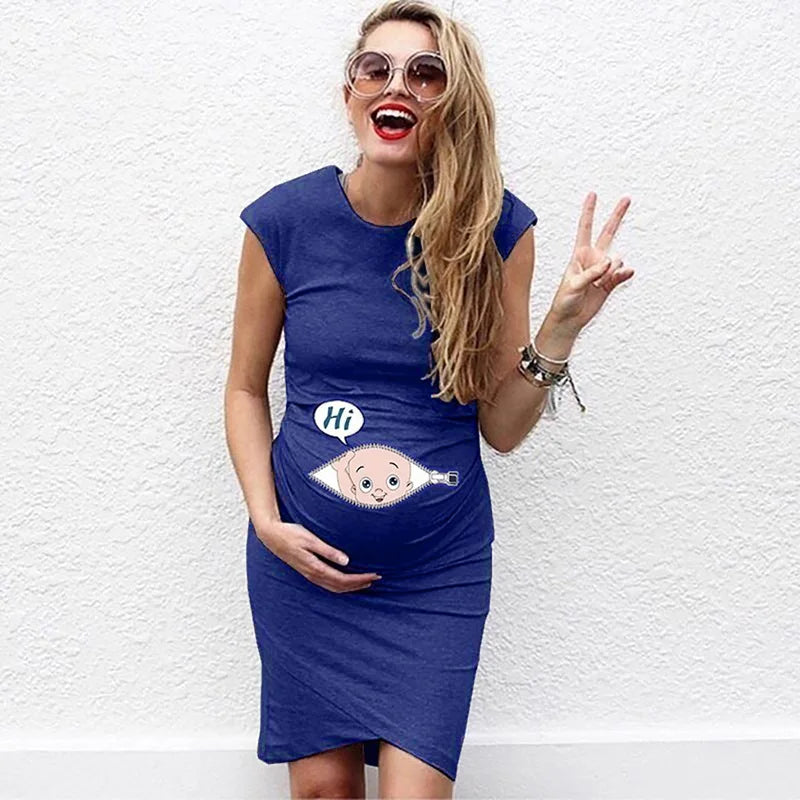 Umstandskleid, lockeres Freizeitkleid
