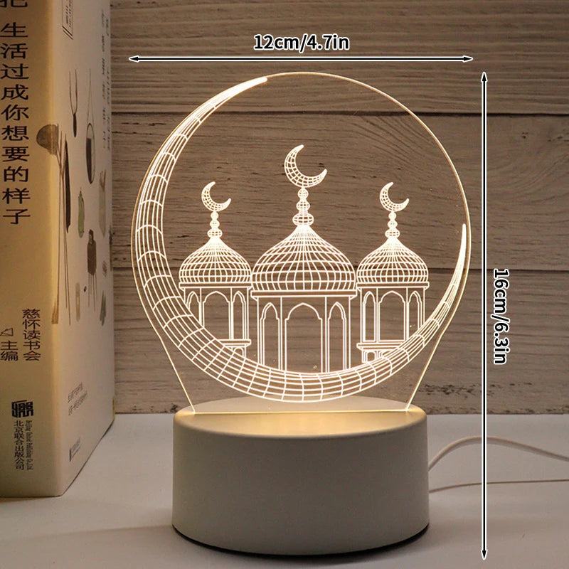 3D-LED-Lampe Ramadan Dekoration