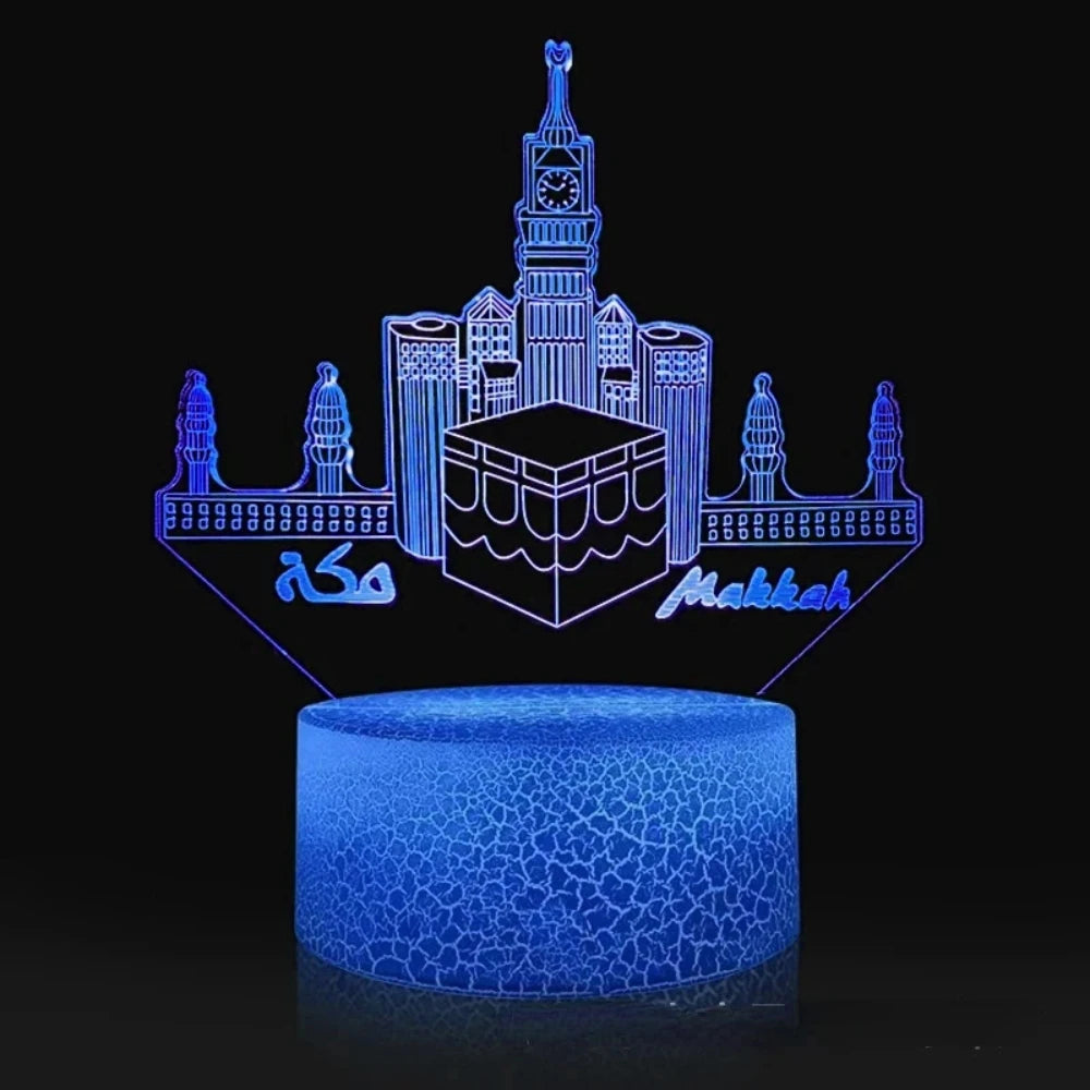 Islamische Zitadelle 3D-LED-Nachtlichtlampe