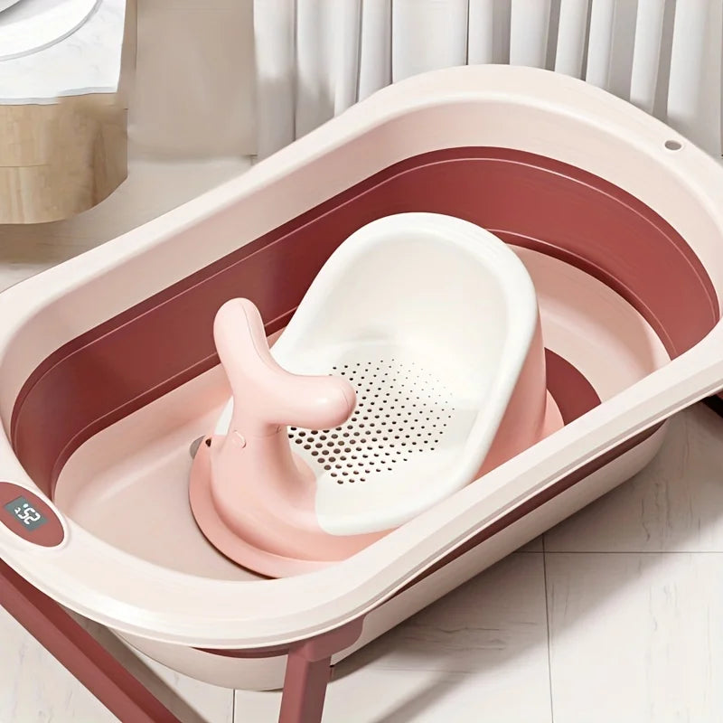 Silikon-Babybadewanne mit Echtzeittemperatur