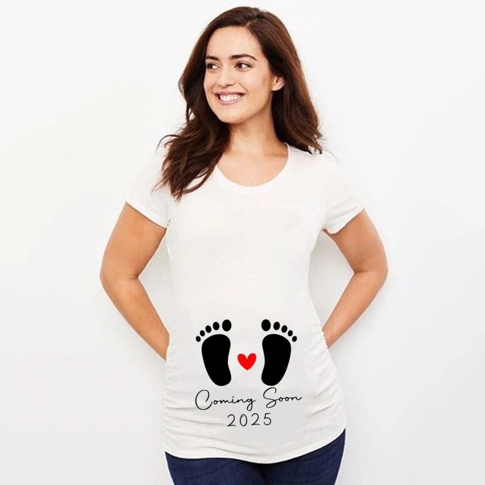 Mutterschaft Kurzarm T-Shirts