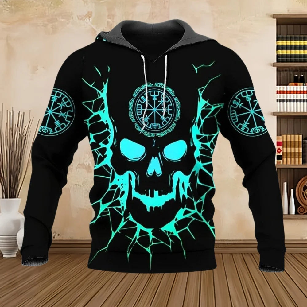 Punk Totenkopf Hoodie