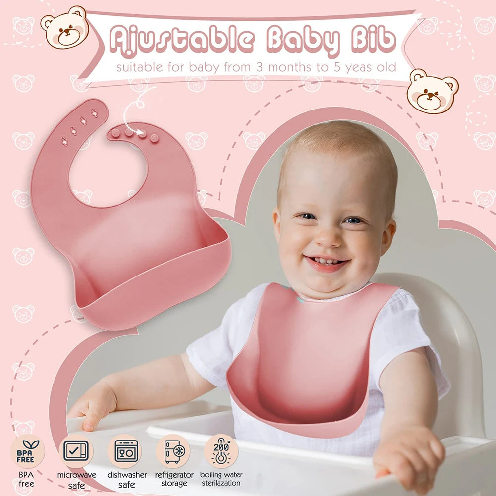 Baby Silikon 6/8-teiliges Geschirr-Set
