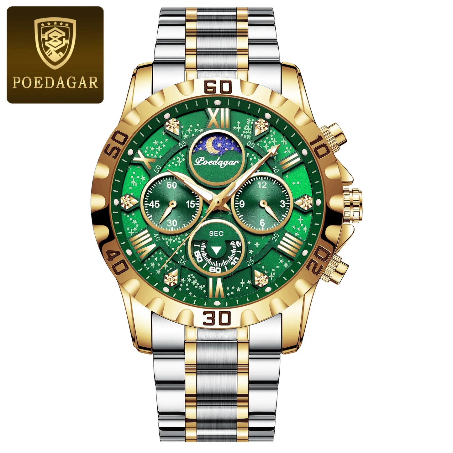 Hochwertige Militär Herrenuhr Chronograph Wasserdicht