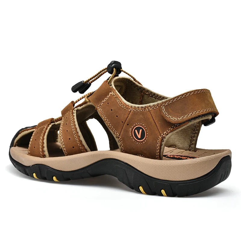Herren Sandalen Echtes Leder