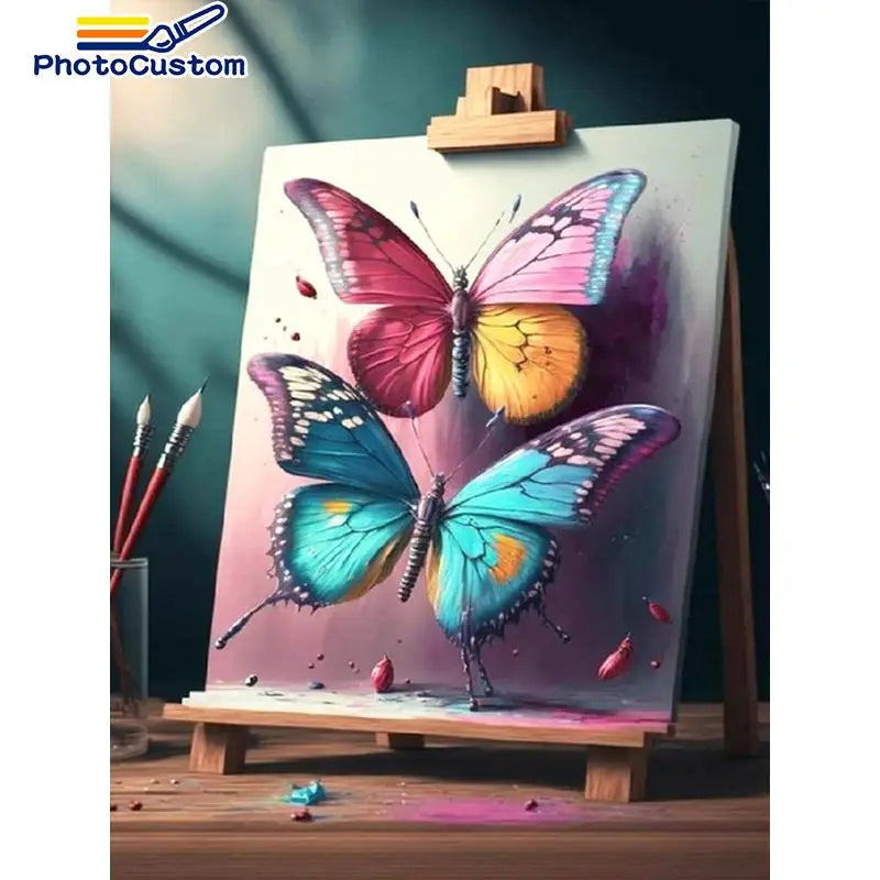 DIY Malen nach Zahlen Schmetterling