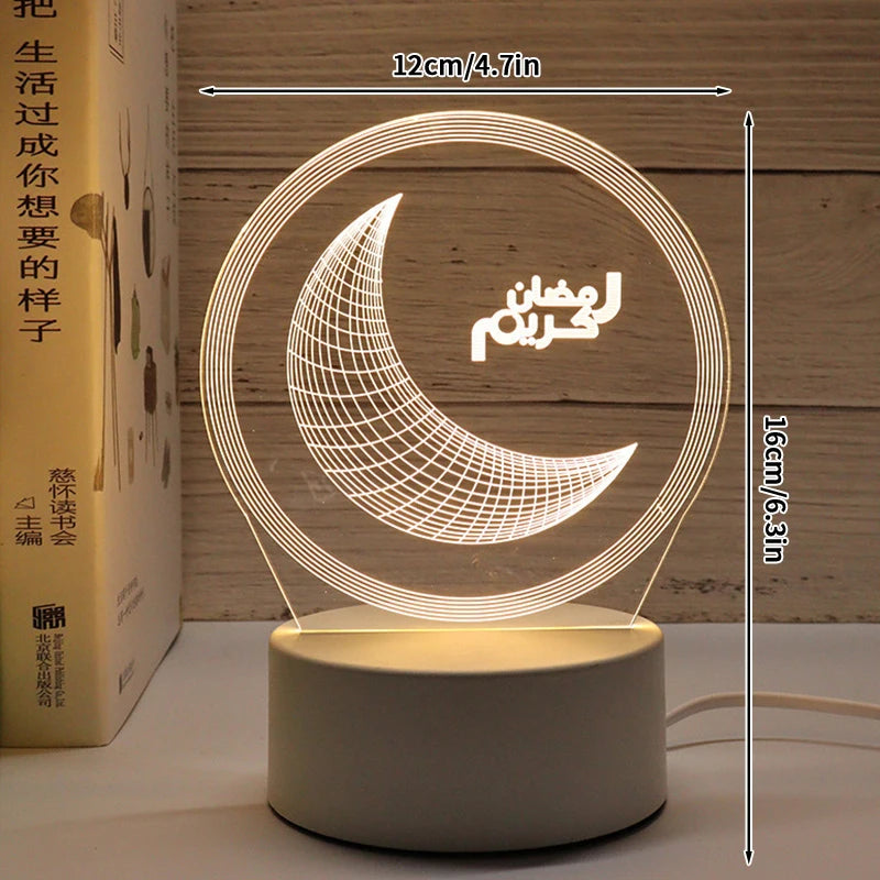 3D-LED-Lampe Ramadan Dekoration