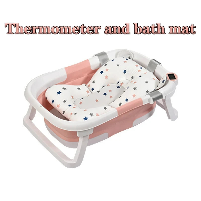 Silikon-Babybadewanne mit Echtzeittemperatur