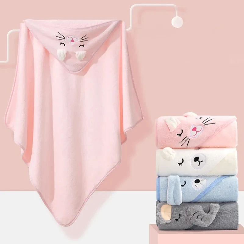 0-3 Jahre Unisex Baby Bademantel Flanell