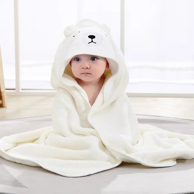 0-3 Jahre Unisex Baby Bademantel Flanell