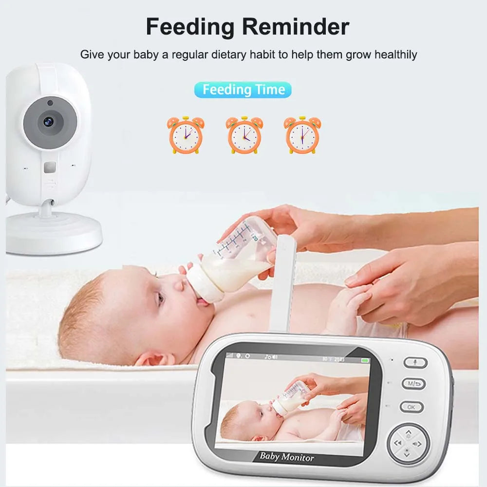 3.5'' Video Baby Monitor Nachtsicht-Videoüberwachungskameras mit Temperaturanzeige