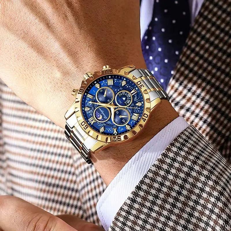 Hochwertige Militär Herrenuhr Chronograph Wasserdicht