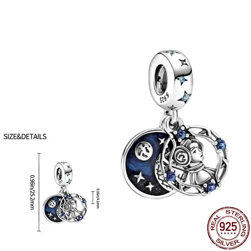 Anhänger aus 925er-Silber „Plata de Ley“ von Disney mit dem „Mandalorianer-Helm“ aus Star Wars