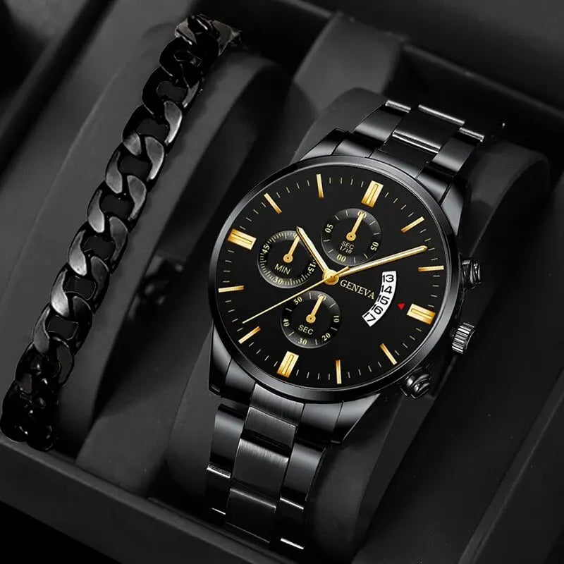 Männer Edelstahl Uhr Luxus