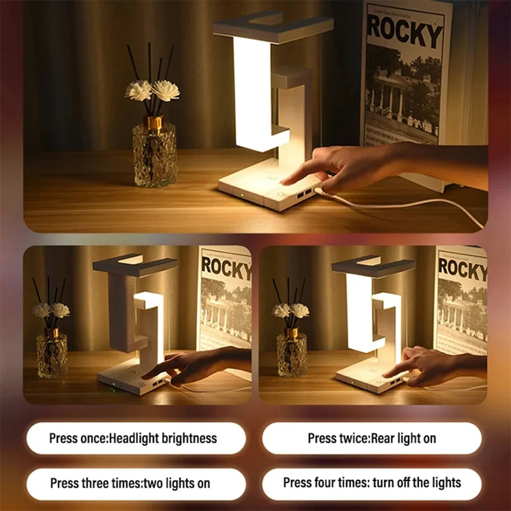 Lampe mit abnehmbarem 10-W-Wireless-Ladegerät