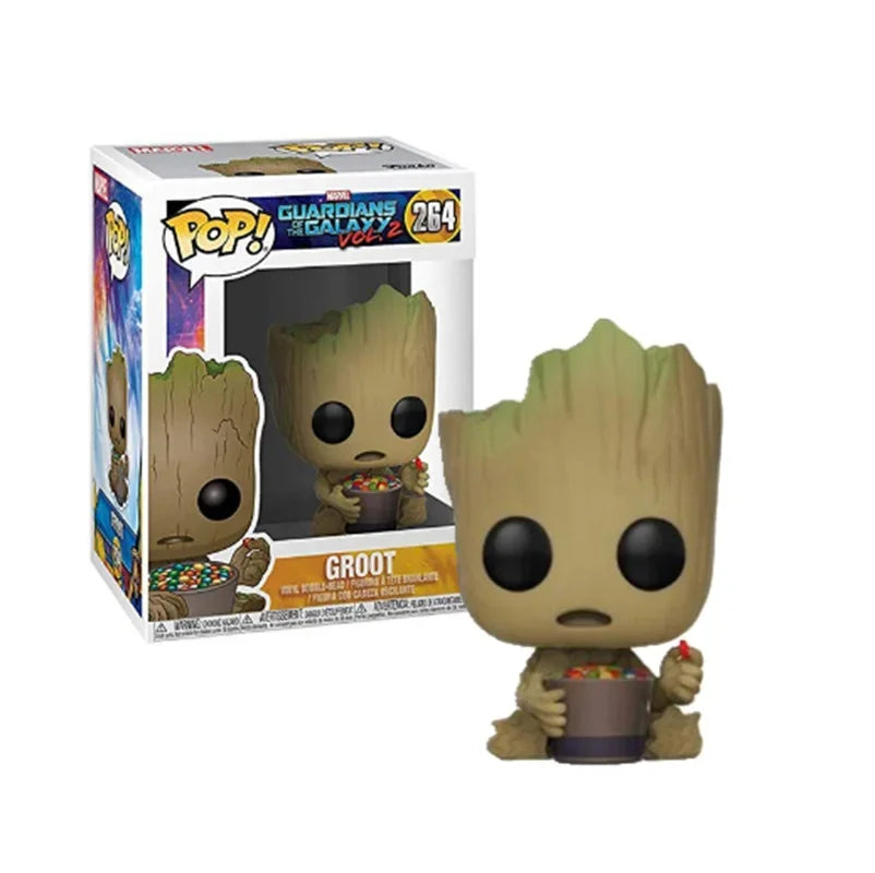 Funko Pop Marvel Studios 10 Anniversary Groot (Gold Chrome) 378 Galaxy Guardians Holiday Dancing Grooted 101 #